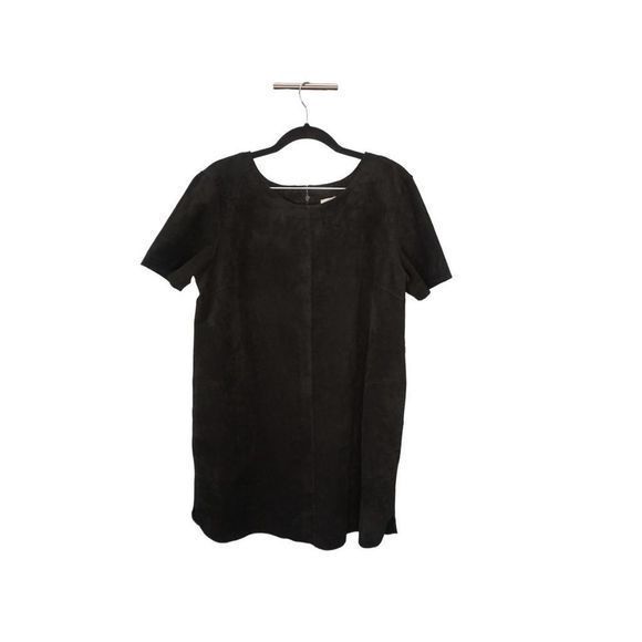 Velvet by Graham & Spencer Dresses & Skirts - Velvet by Graham & Spencer Black Faux Suede Dress with‎ Pockets - Size Medium